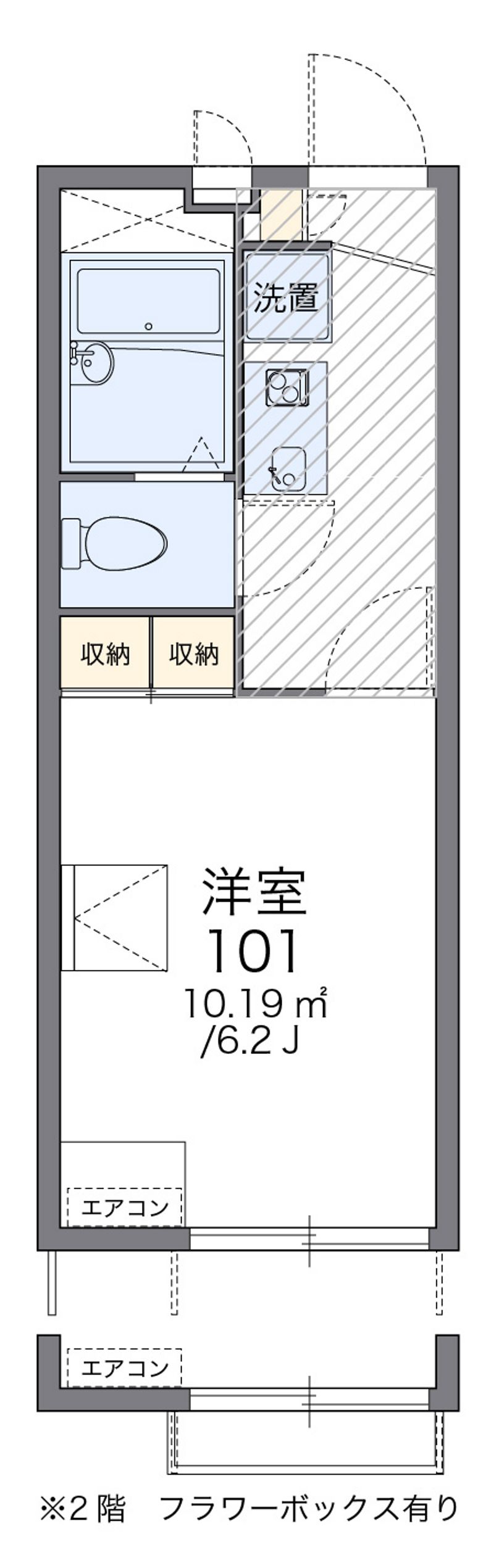レオパレス和田 間取図