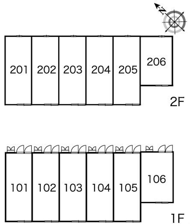 レオパレスＷｉｎｇ 間取配置図