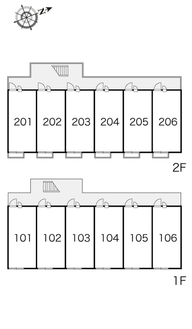 レオパレスステーションハイツ 間取り配置図