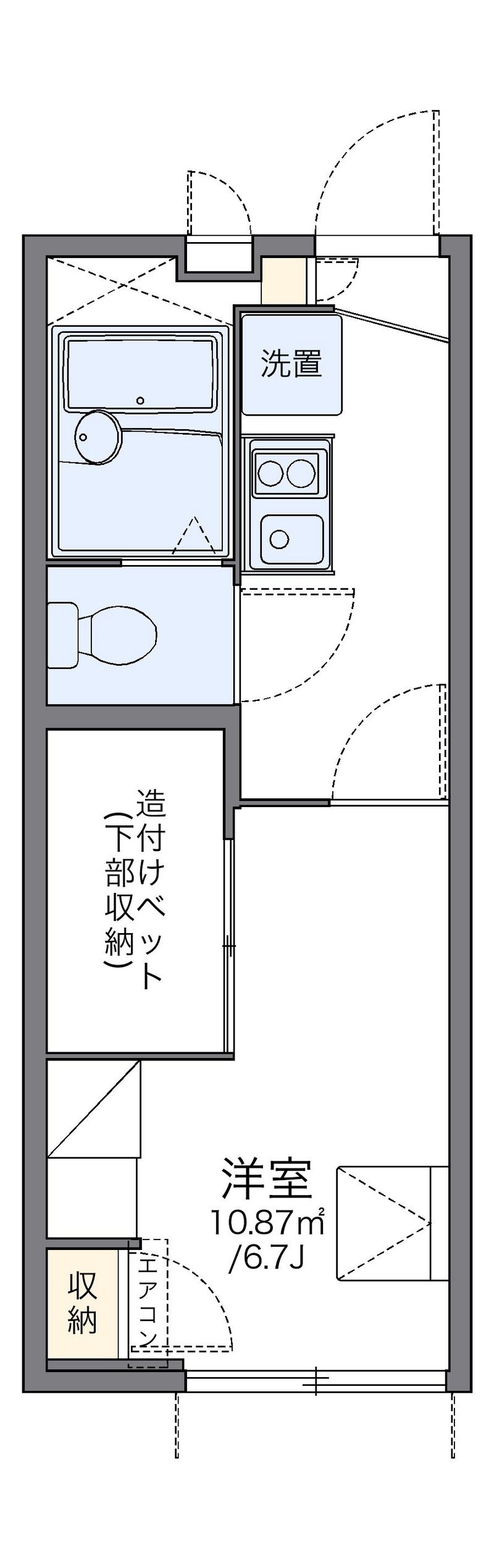 レオパレスメゾンヒーリング 間取図