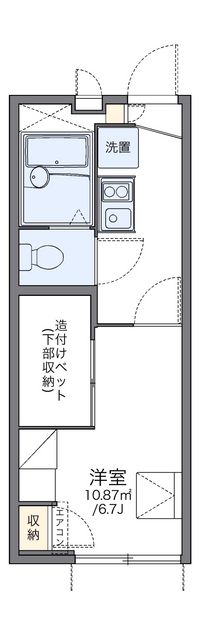 レオパレスメゾンヒーリング 間取り図