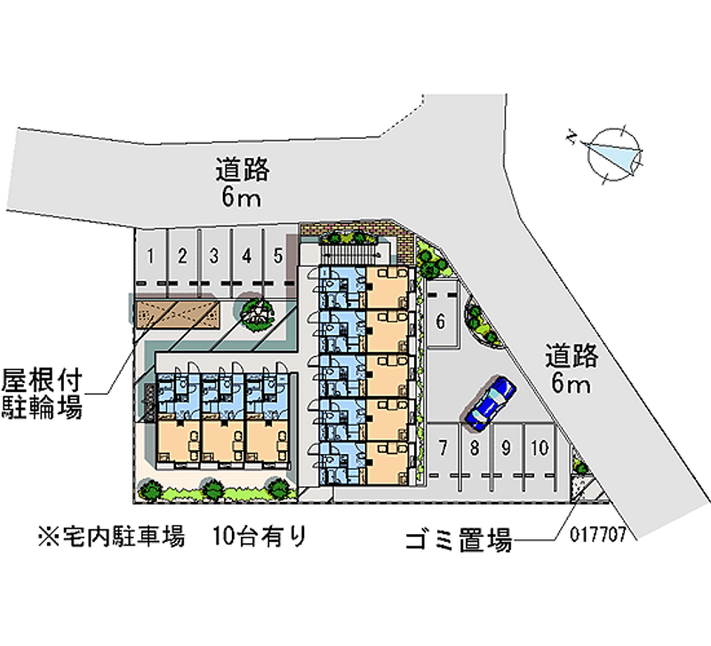 レオパレス天川 月極駐車場