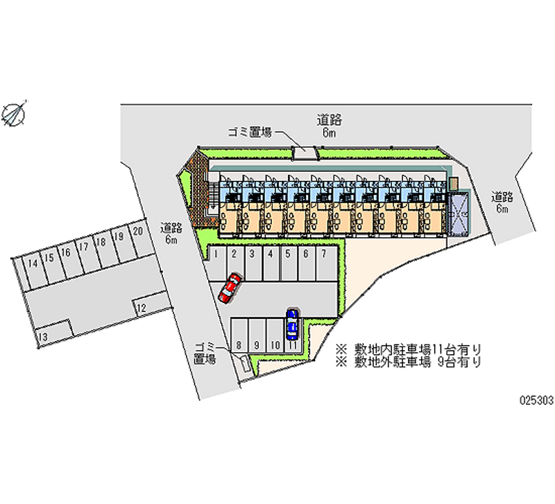 レオパレスリベール 月極駐車場