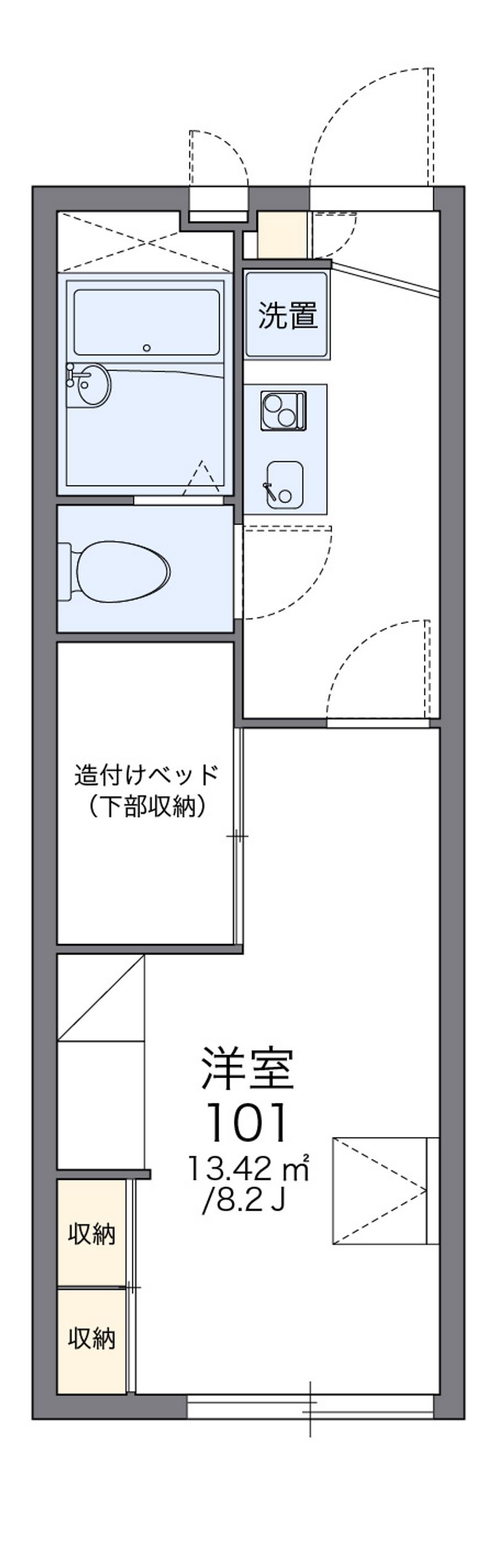 レオパレスヴィラ　ポラリス 間取図