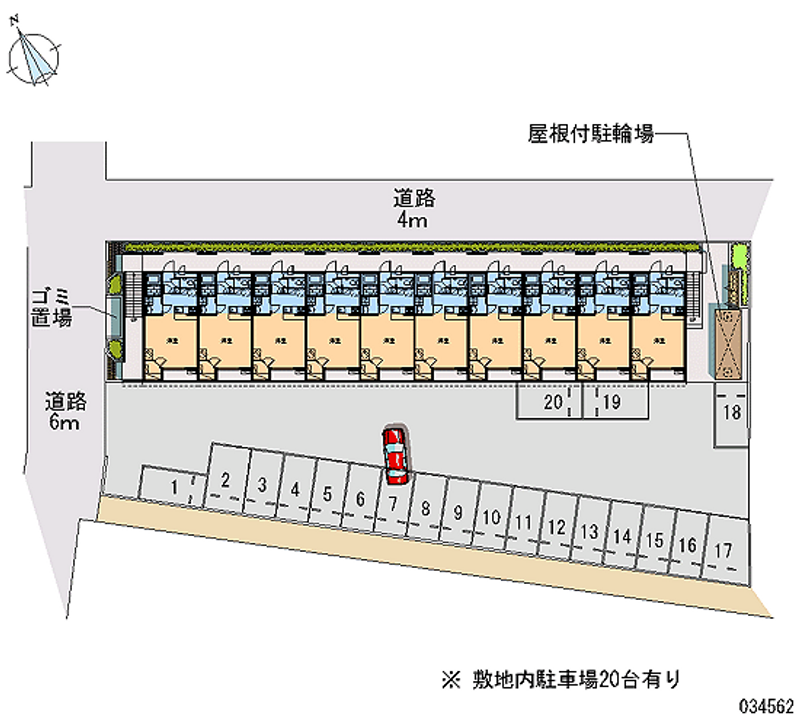 レオパレスリヴェールⅠ 月極駐車場