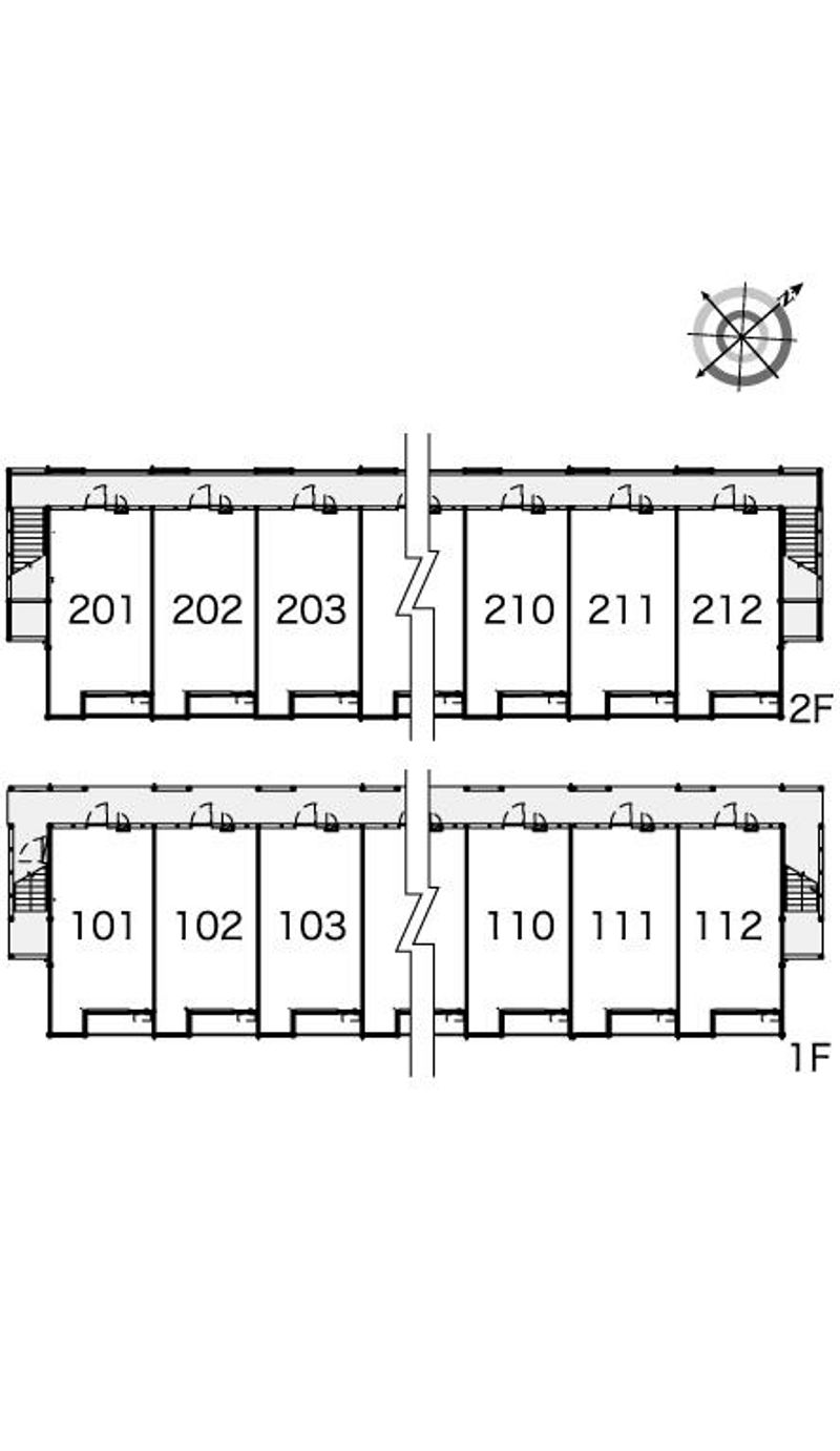 レオパレスメゾンイーストタウン 間取配置図