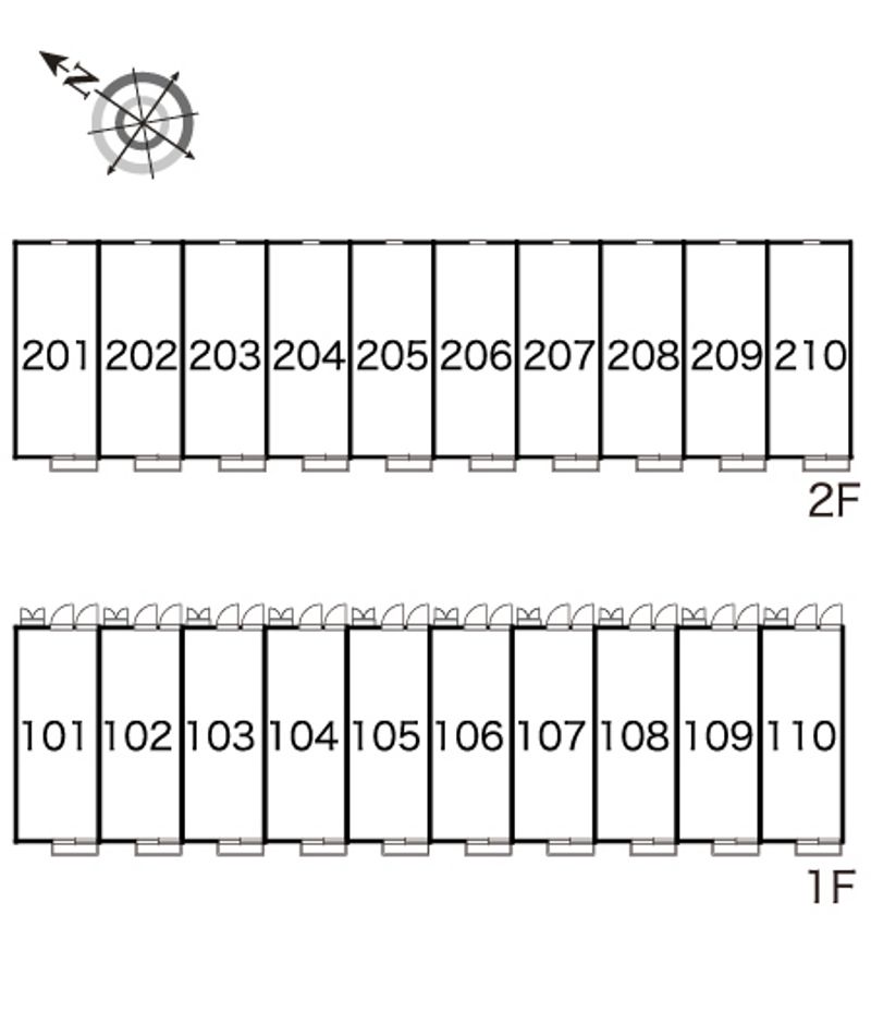 レオパレスコスモス 間取配置図