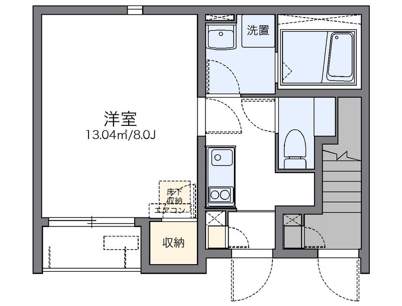 レオネクストＨｏｎｅｙｌａｋｅ 間取図