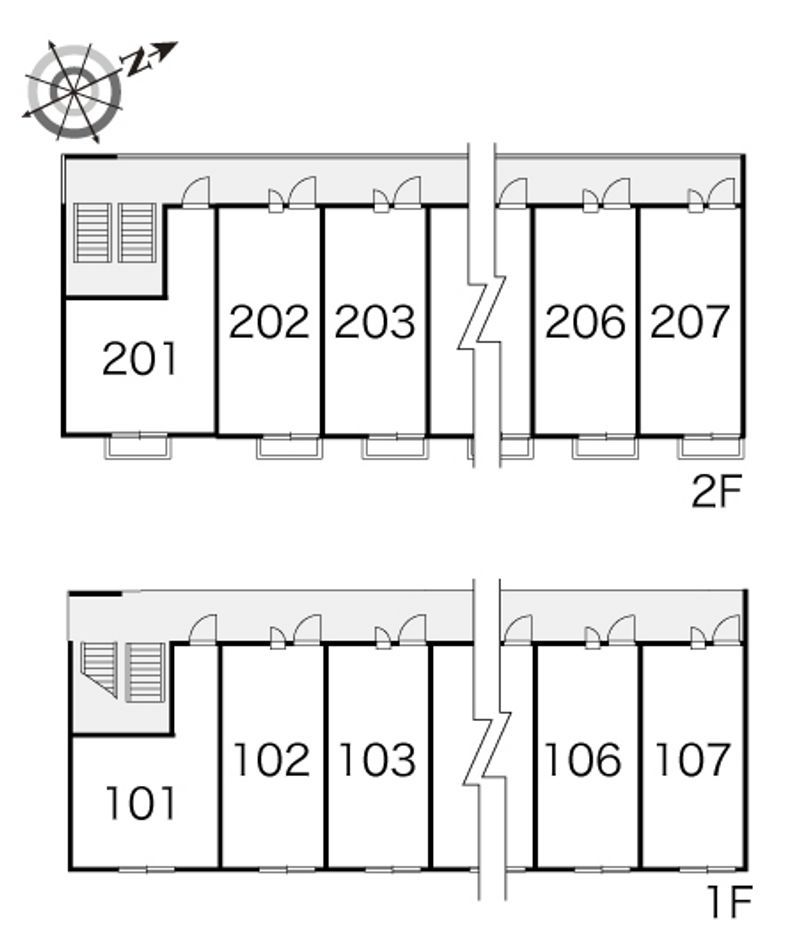 レオパレスウィズユー 間取配置図