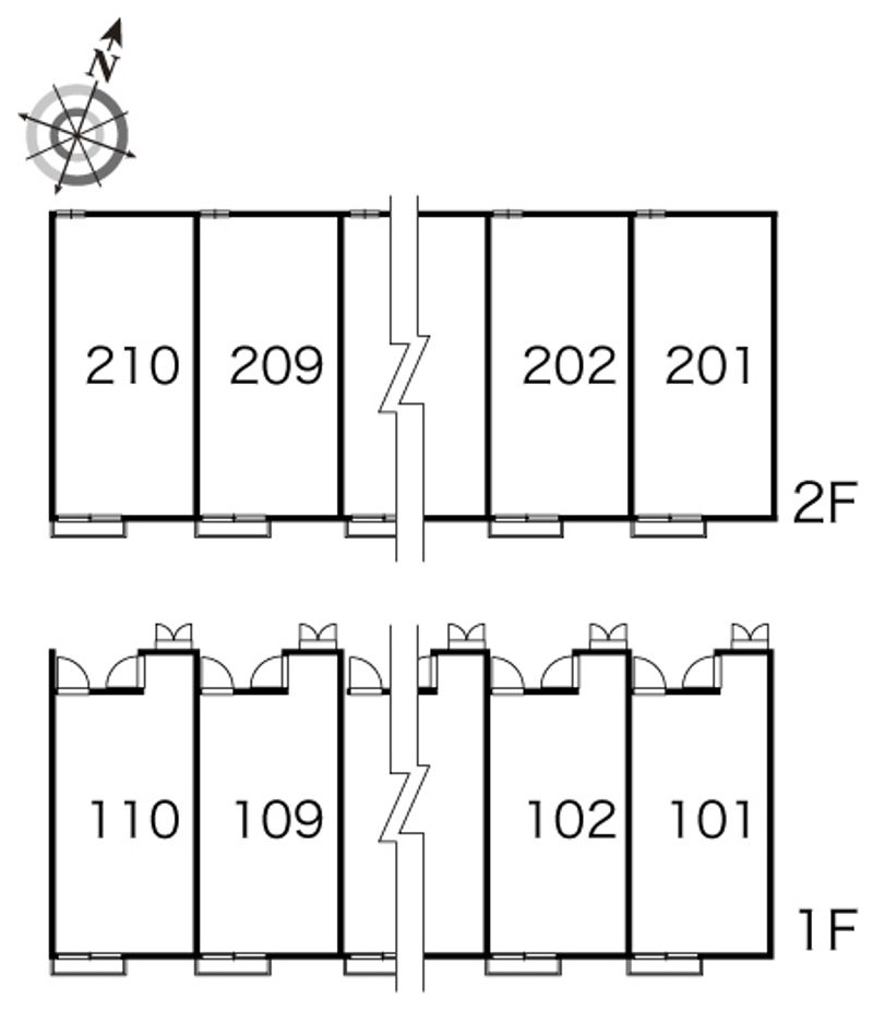 レオパレスウィンドミル 間取配置図