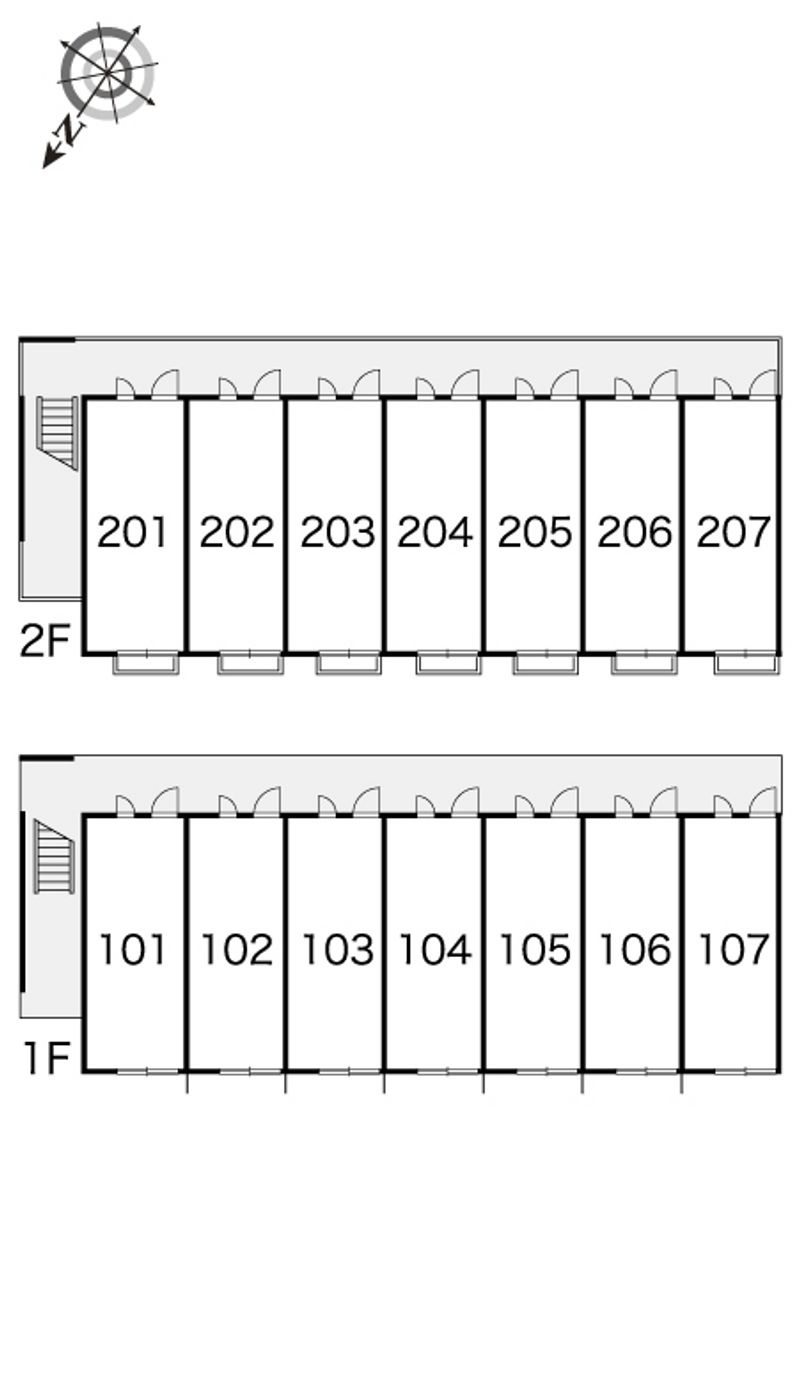 レオパレスコンフォート７ 間取り配置図