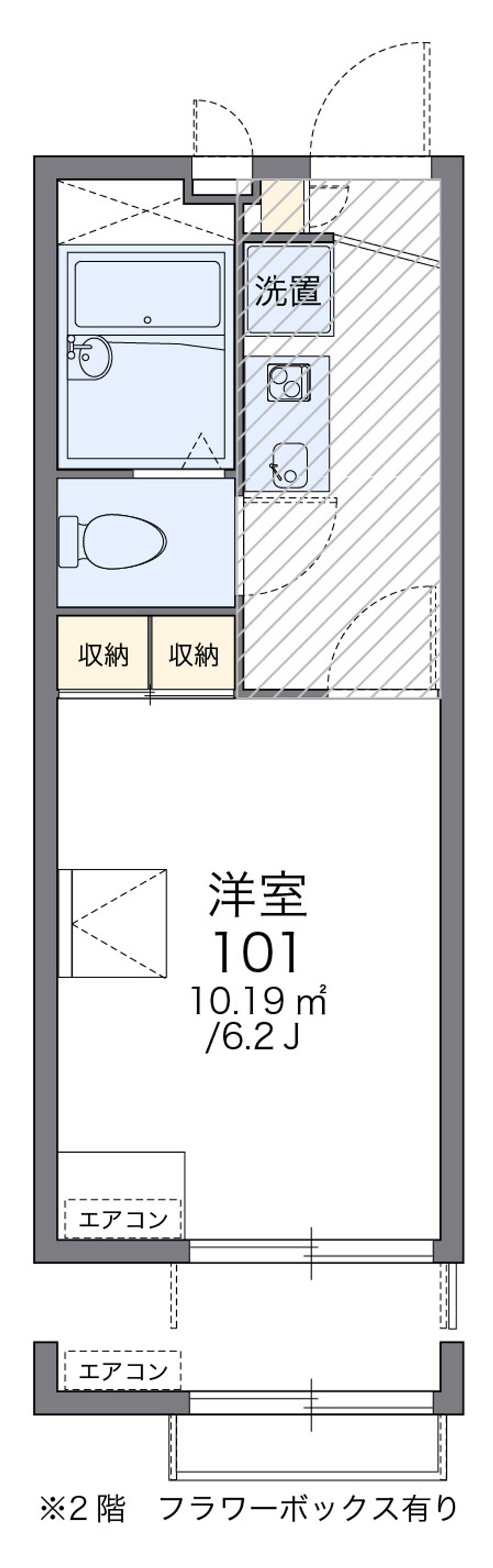レオパレスワイワイ 間取図