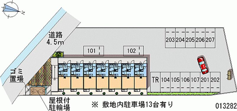 レオパレスＫＥＮＴ 月極駐車場