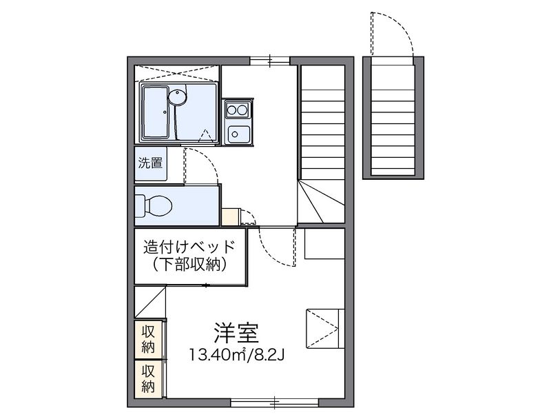 レオパレス東中田 間取図