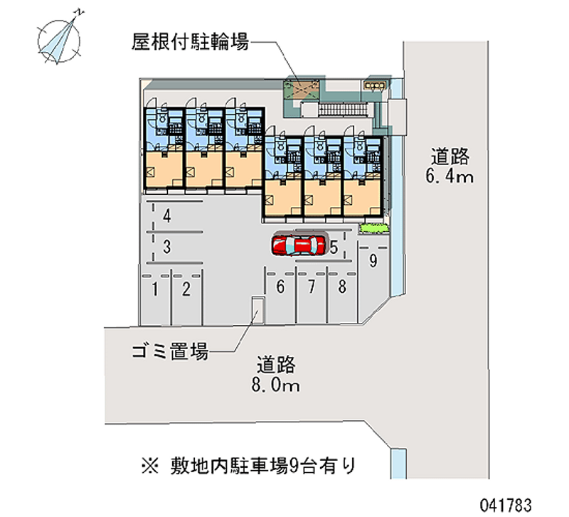 レオパレスマロウ 月極駐車場