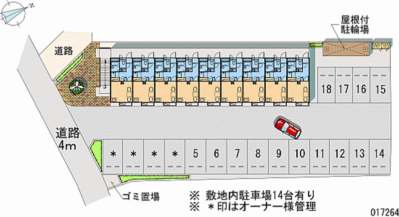 レオパレスファンステージ 月極駐車場