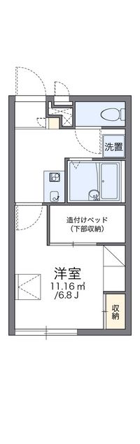 レオパレスフィオローナ 間取り図