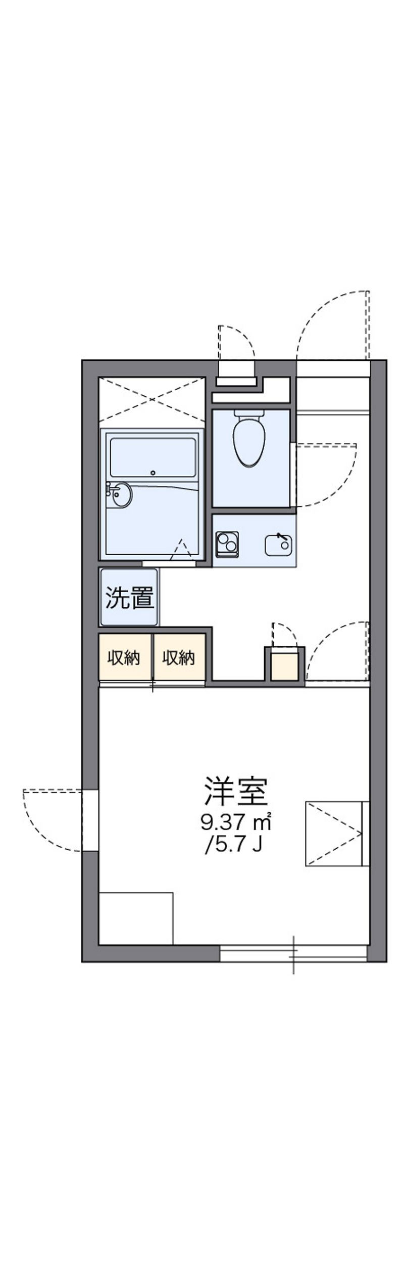 レオパレスアーバンアメニティー 間取図