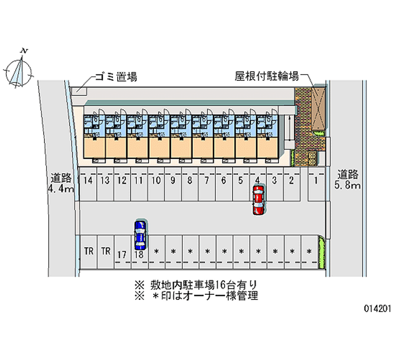 14201 Monthly parking lot