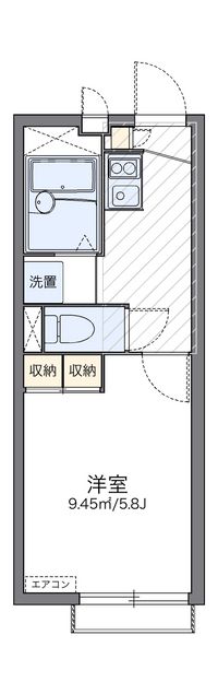 レオパレスサンクレール柏Ｃ 間取り図