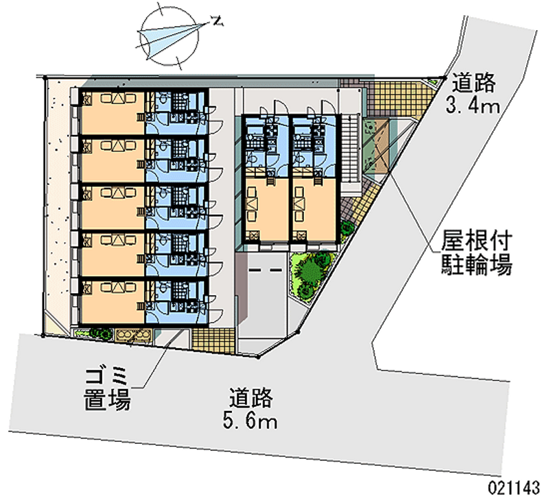レオパレスＫＡＮＥＫＯ 区画図