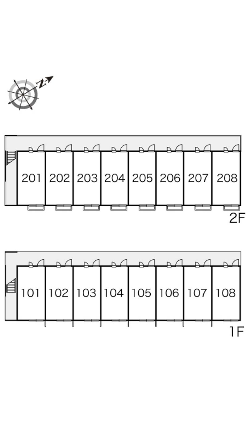 レオパレス乙部タイム 間取配置図