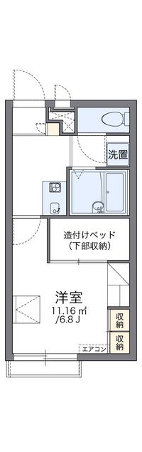 レオパレスアバンギャルド佐世保 間取り図