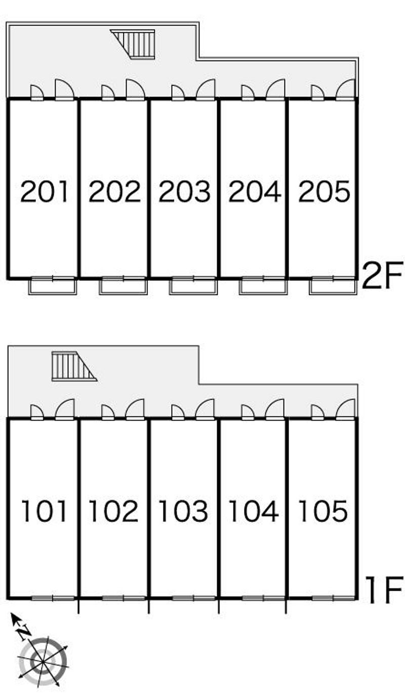 レオパレスみのりハイム 間取り配置図