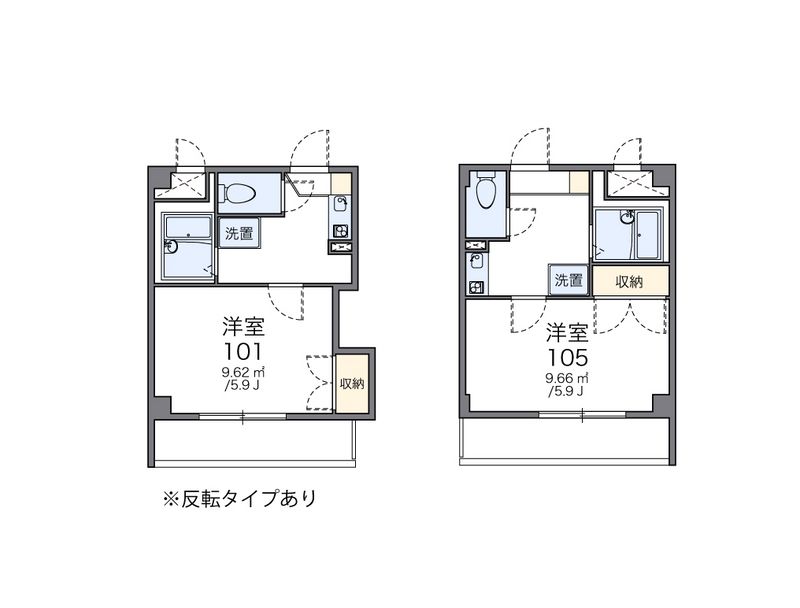 レオパレス楠 間取図