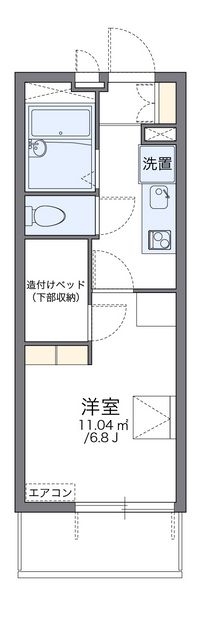 レオパレスレヴェルベールⅣ 間取り図