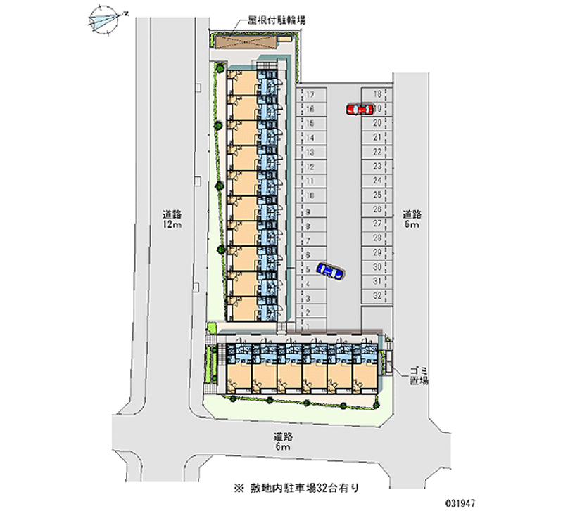 レオパレス扇 月極駐車場