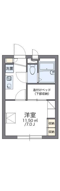 レオパレスリューヴァ 間取り図