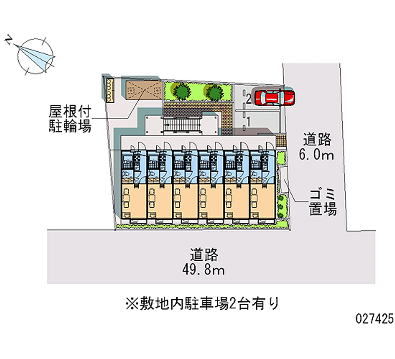レオパレスローズガーデン 区画図