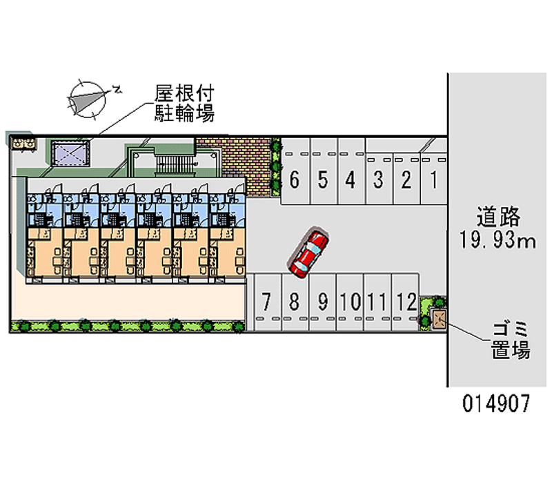 14907 Monthly parking lot