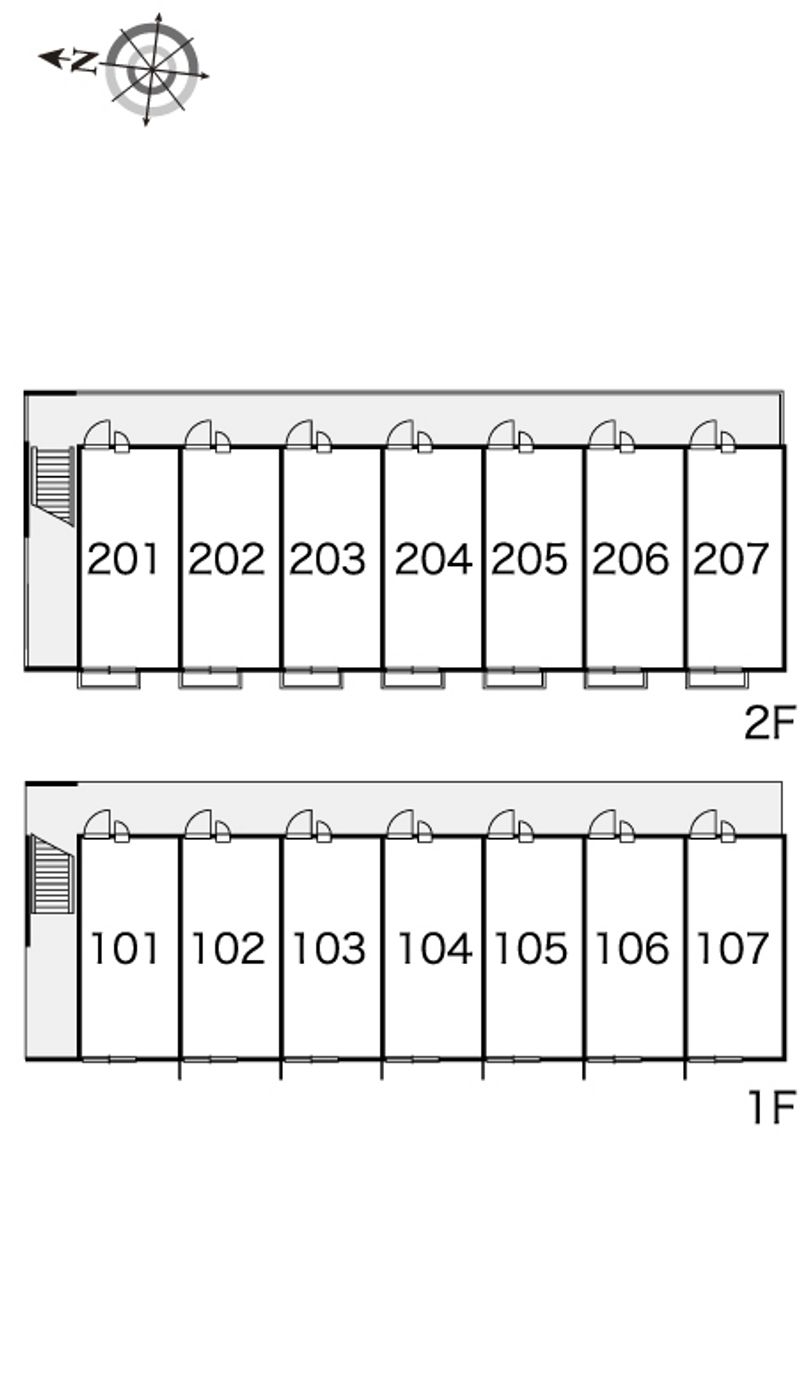 レオパレスくぼた 間取配置図