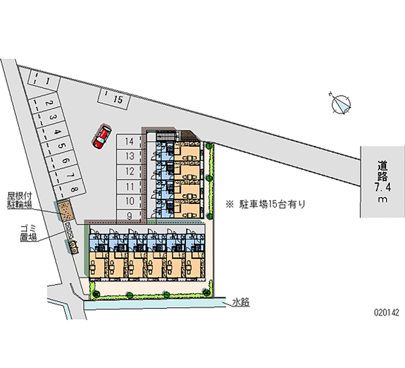 20142 Monthly parking lot