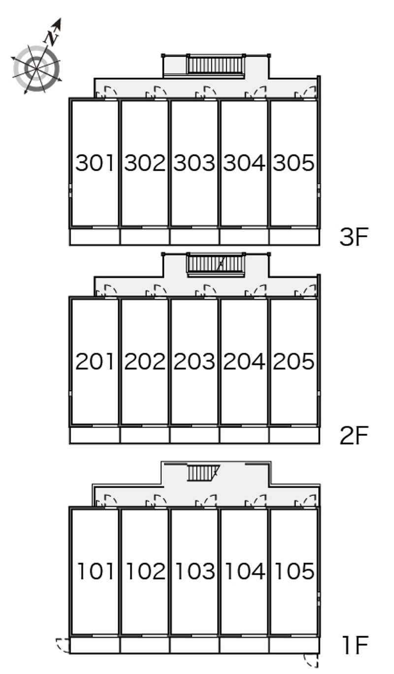 クレイノＷＩＬＬ堺 間取り配置図