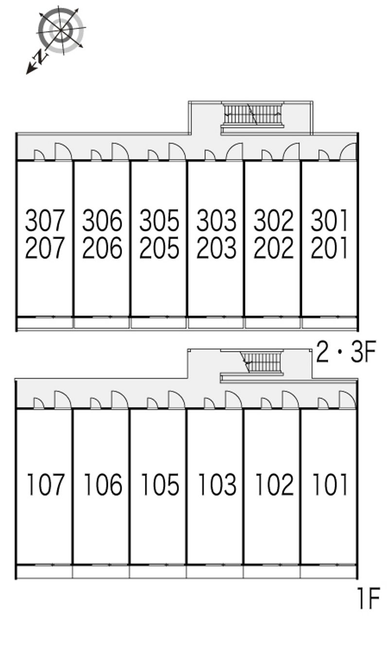 レオパレスレグルス 間取配置図