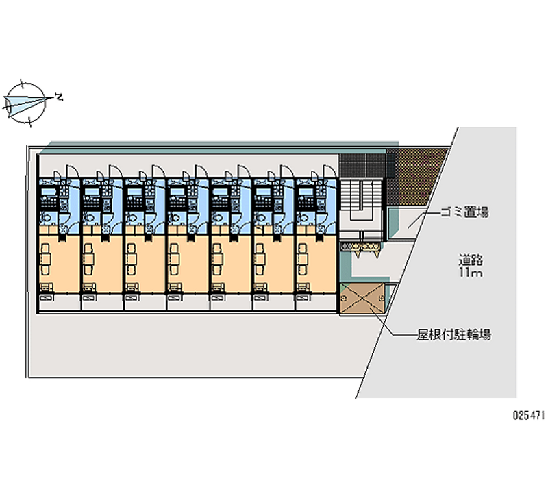 レオパレスルミエール 区画図