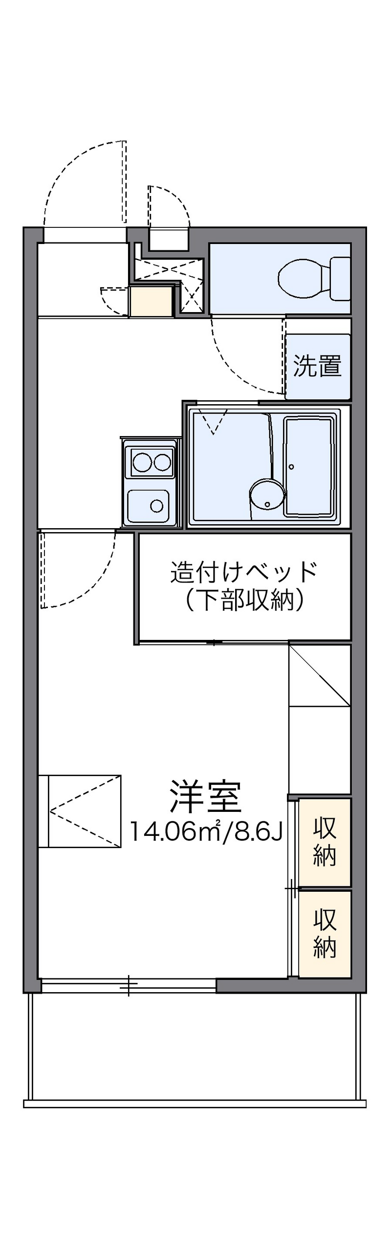 レオパレスカヴェルナ 間取り
