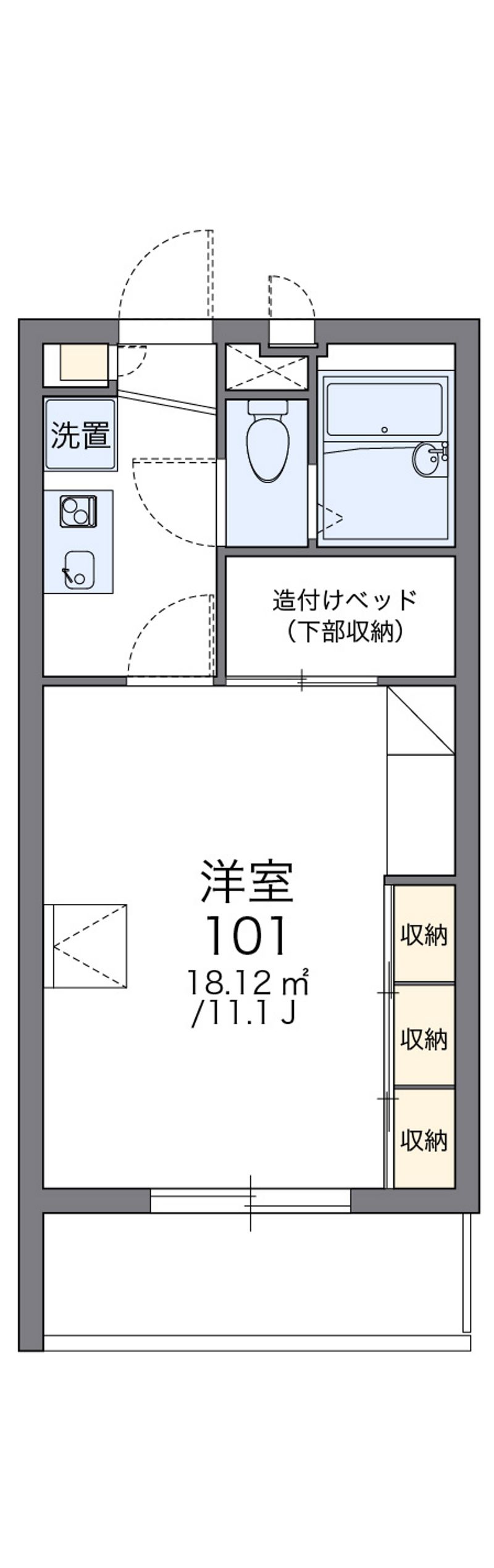 レオパレスグランドゥール 間取図