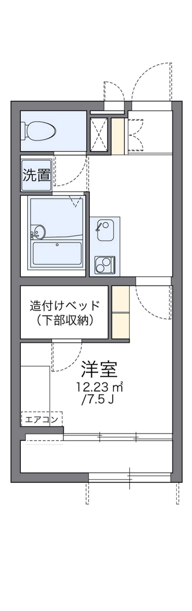 レオパレス柊 間取図