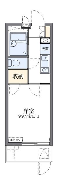 レオパレス夢咲 間取り図