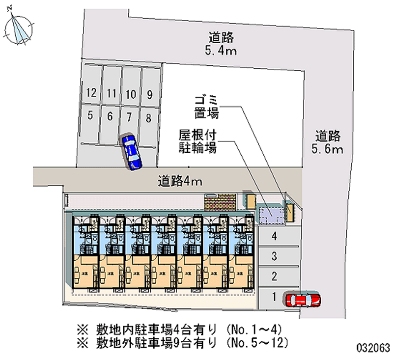 レオパレスさくら 月極駐車場