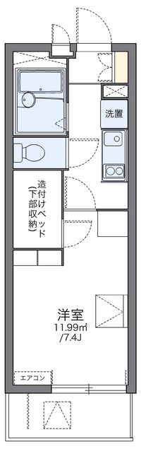 レオパレスＰａｒｋＴｏｗｎ和泉 間取り図