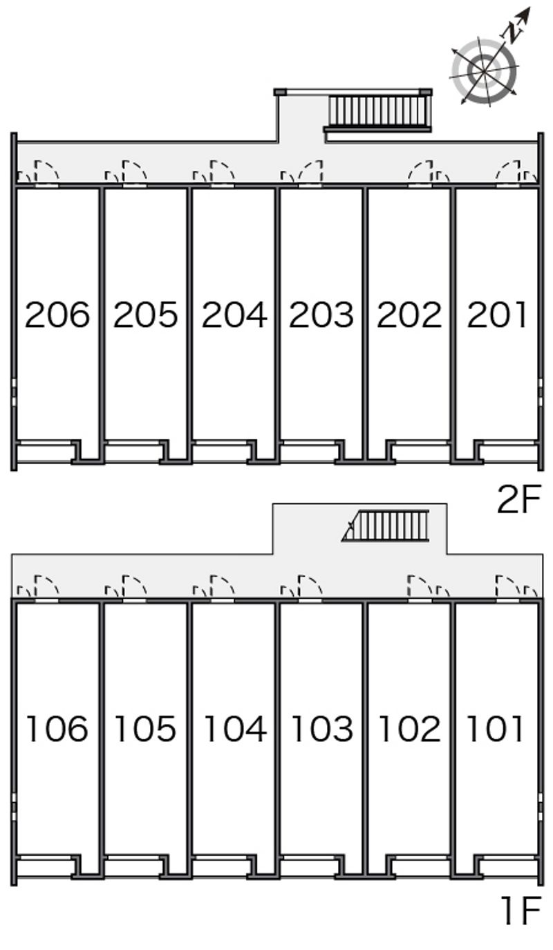 クレイノ吉見ノ里Ⅰ 間取配置図
