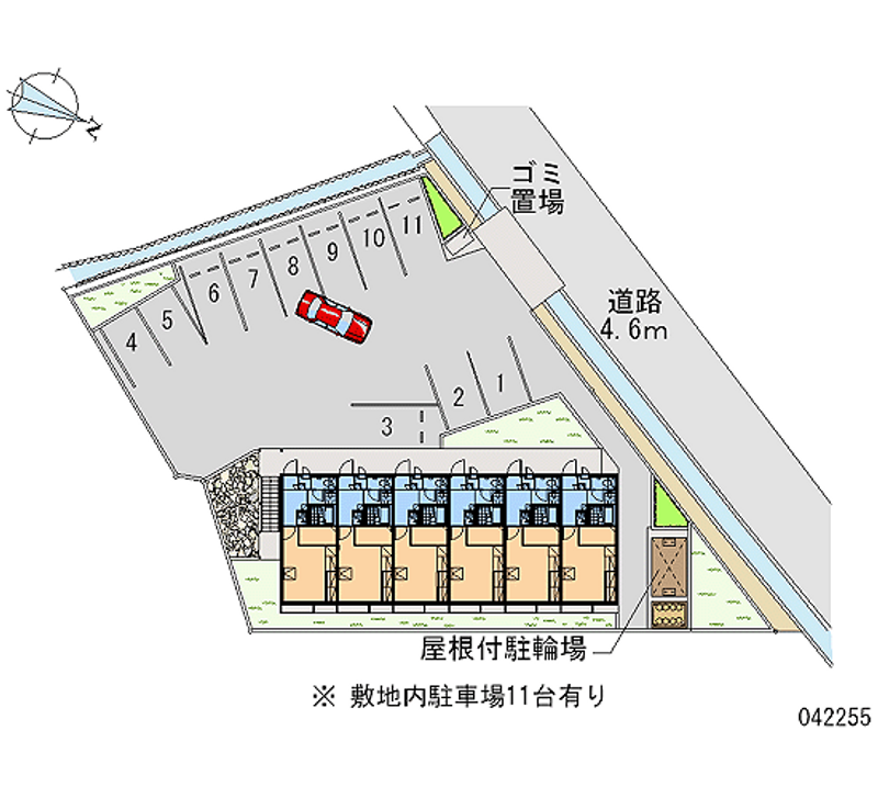 レオパレスエオリア 月極駐車場