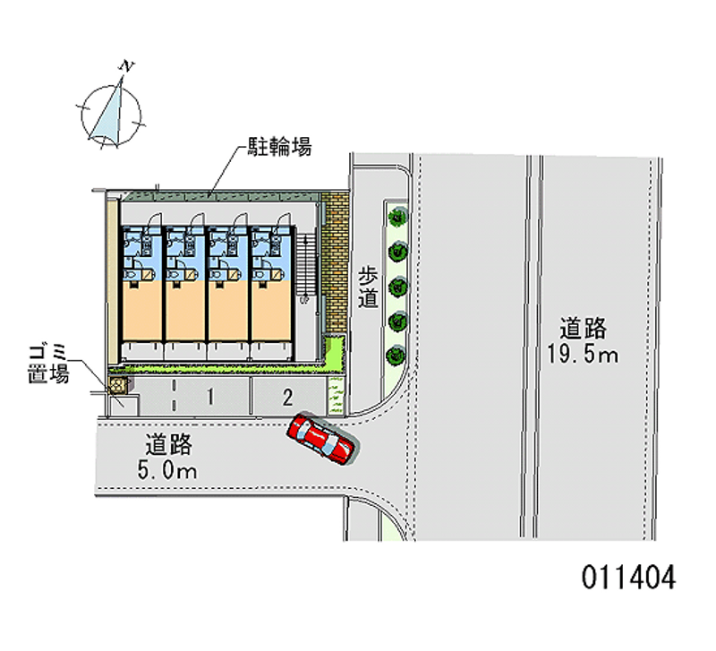 レオパレス新金岡 区画図