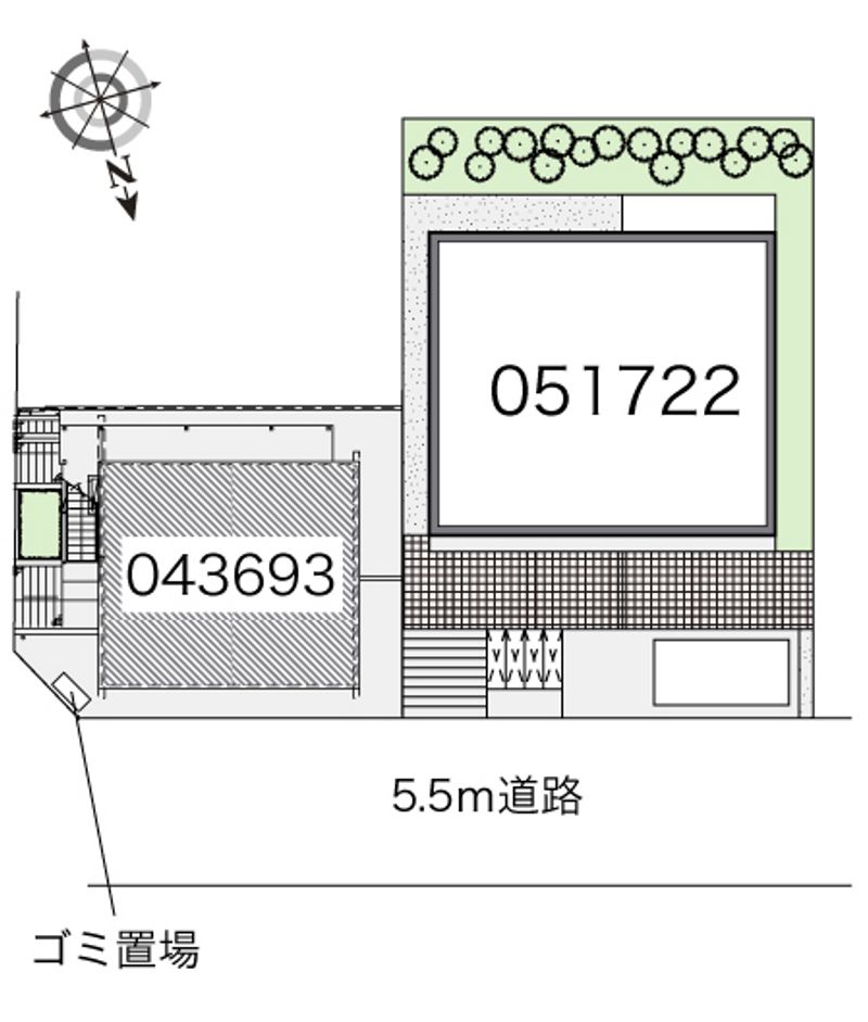 レオパレスウィステリア　Ⅰ 配置図