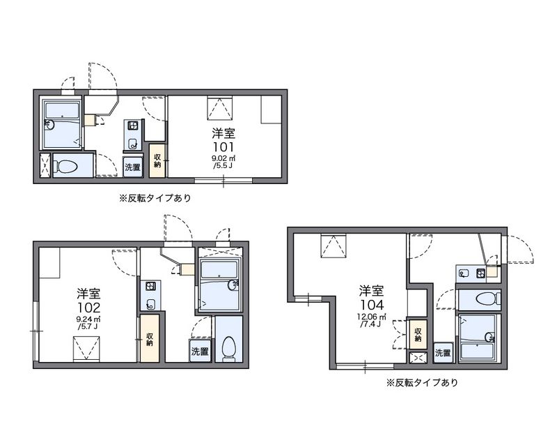レオパレスウィステリア 間取図